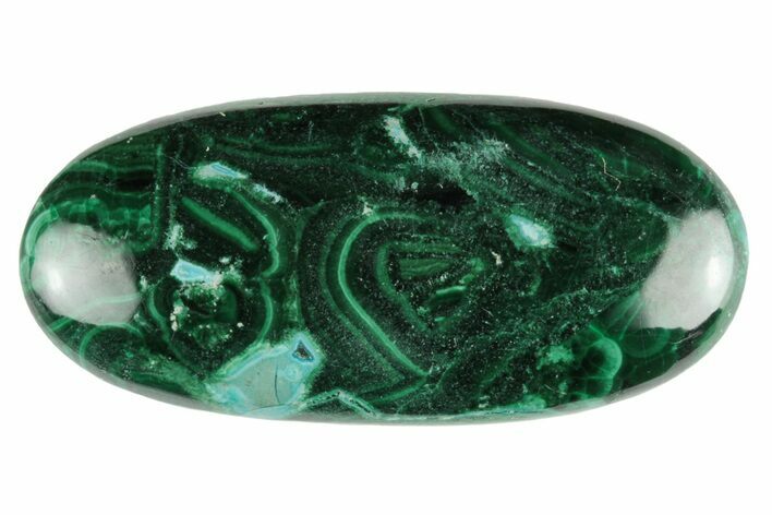 Polished, Chrysocolla and Malachite Oval Cabochon #250825